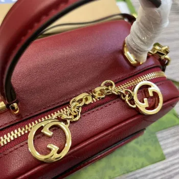 Gucci 744434 Gucci Blondie Top Handle Bag Red