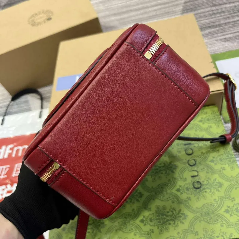 Gucci 744434 Gucci Blondie Top Handle Bag Red