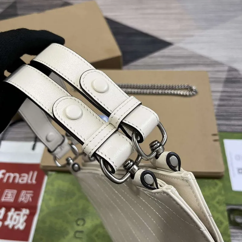 Gucci 751518 Gucci Blondie Small Tote Bag White