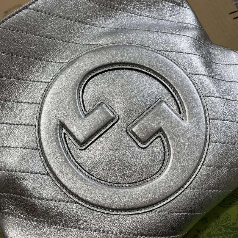 Gucci 751518 Gucci Blondie Small Tote Bag Silver