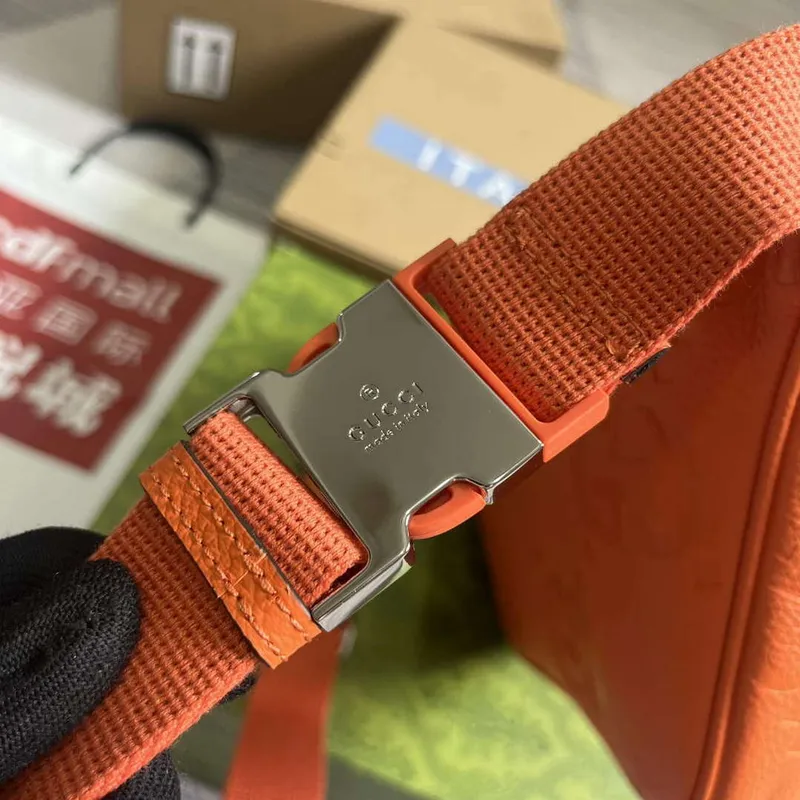 Gucci 645093 Jumbo GG Belt Bag Orange