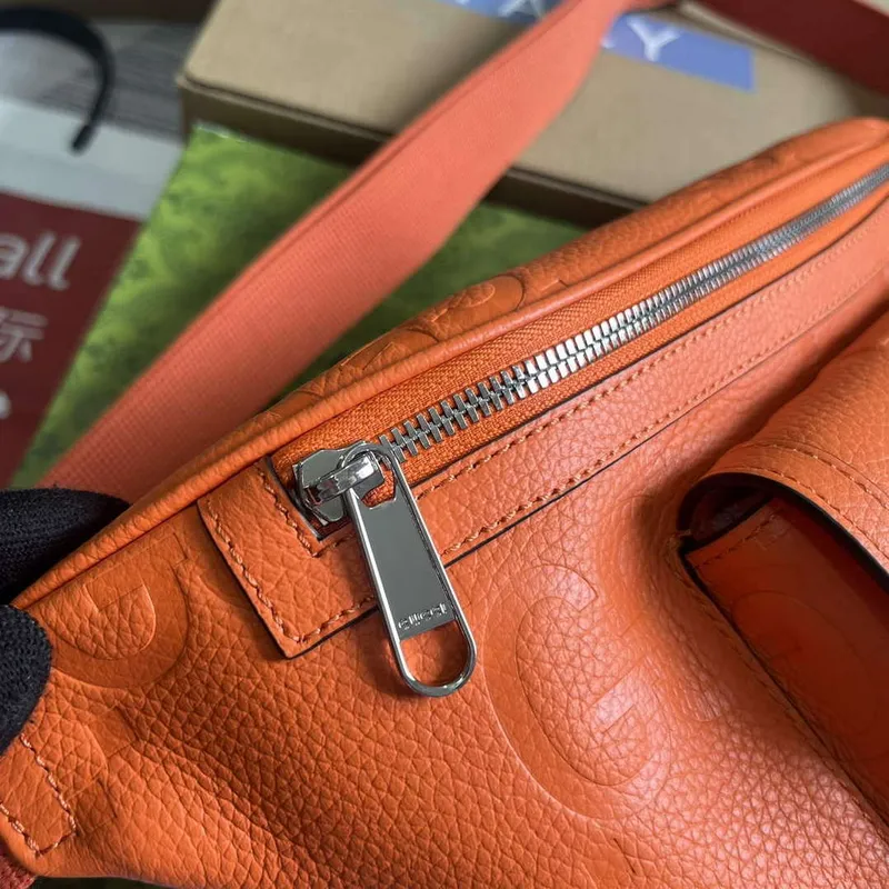 Gucci 645093 Jumbo GG Belt Bag Orange