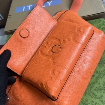 Gucci 645093 Jumbo GG Belt Bag Orange