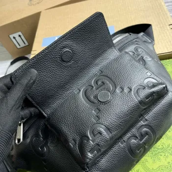 Gucci 645093 Jumbo GG Belt Bag Black