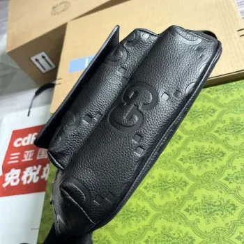 Gucci 645093 Jumbo GG Belt Bag Black