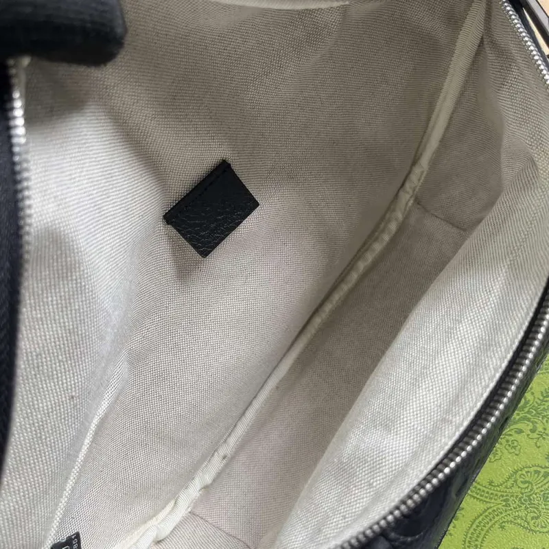 Gucci 645093 Jumbo GG Belt Bag Black