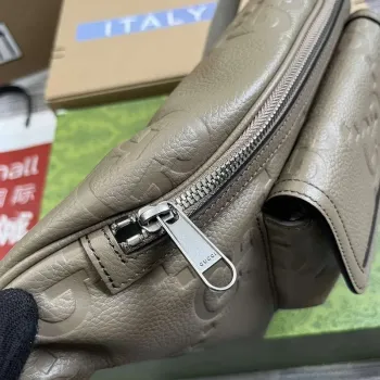 Gucci 645093 Jumbo GG Belt Bag Taupe