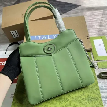 Gucci 745918 Petite GG Small Tote Bag Light green