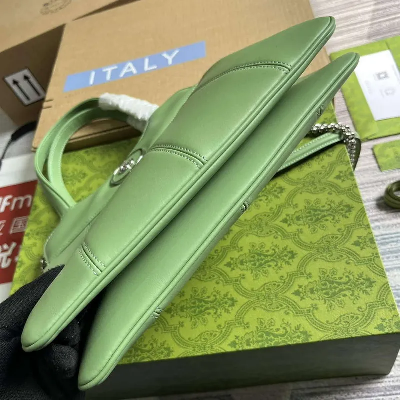 Gucci 745918 Petite GG Small Tote Bag Light green