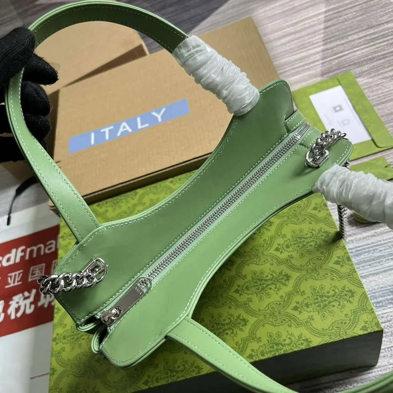 Gucci 745918 Petite GG Small Tote Bag Light green