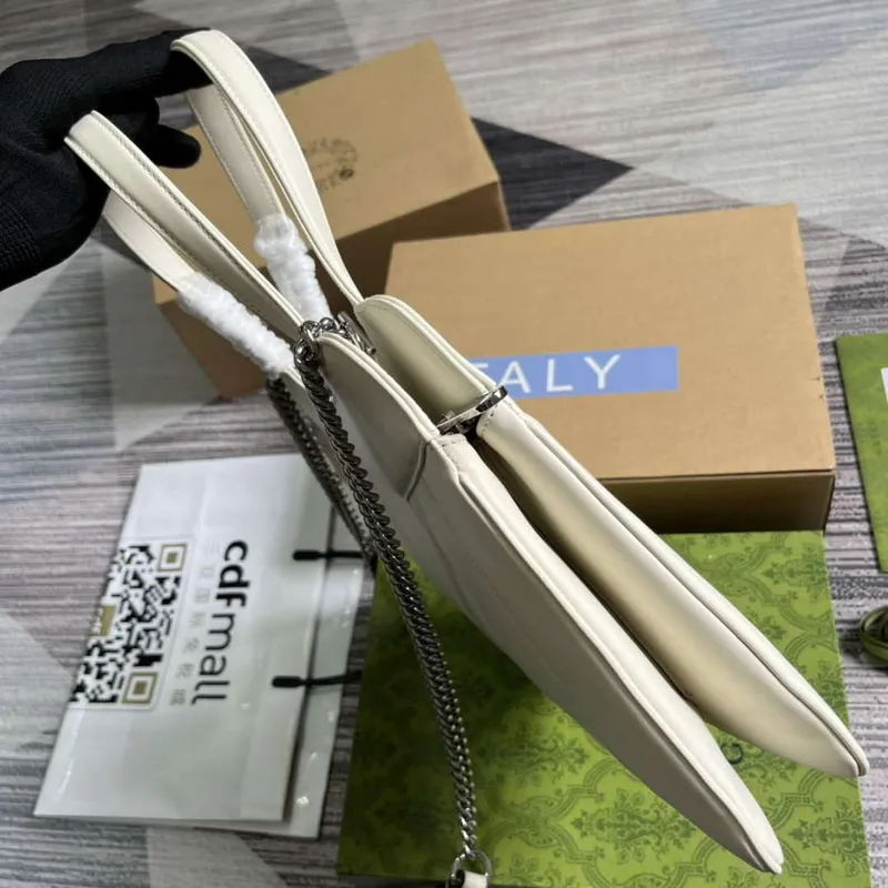 Gucci 745918 Petite GG Small Tote Bag White