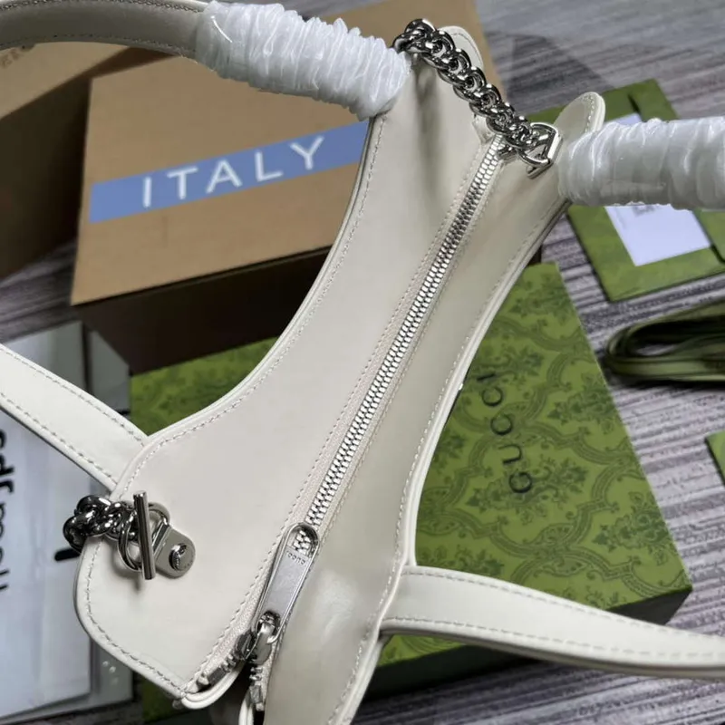 Gucci 745918 Petite GG Small Tote Bag White