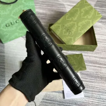 Gucci 723784 GG Matelassé Zip Around Wallet Black