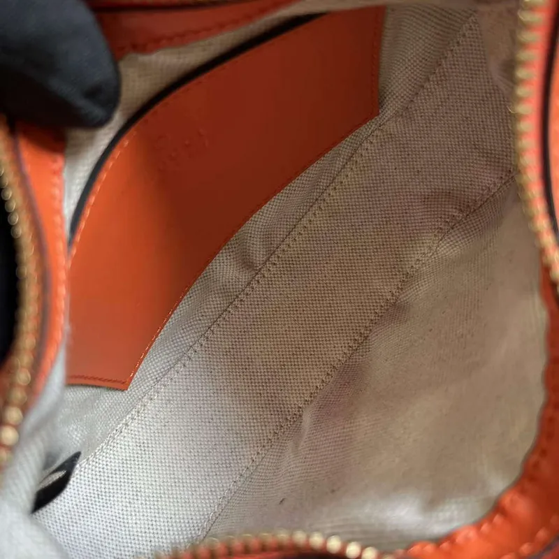 Gucci 739736 GG Matelassé Mini Bag Orange