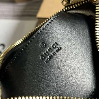 Gucci 739736 GG Matelassé Mini Bag Black
