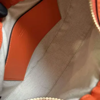 Gucci 739709 GG Matelassé Small Shoulder Bag Orange