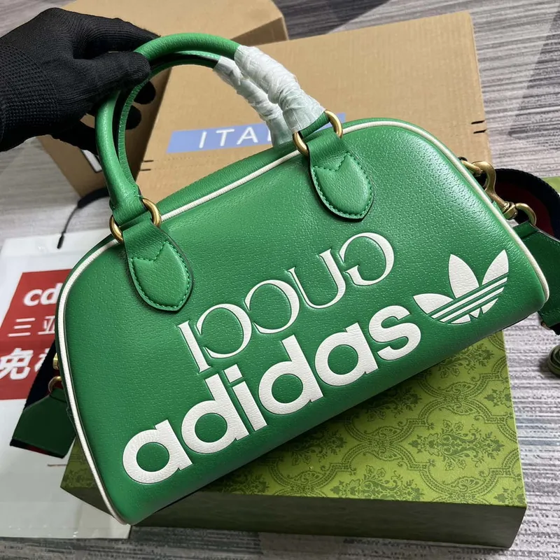 Gucci 727558 Adidas X Gucci Medium Duffle Bag Green