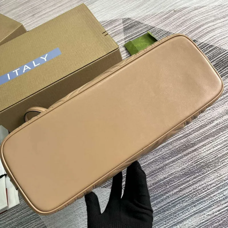 Gucci 739684 GG Marmont Large Tote Bag Rose beige