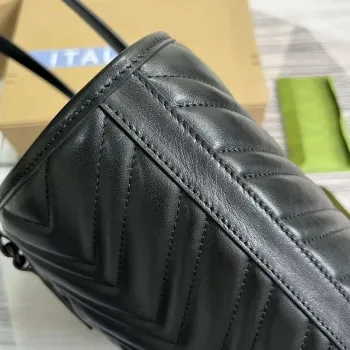 Gucci 739684 GG Marmont Large Tote Bag Black