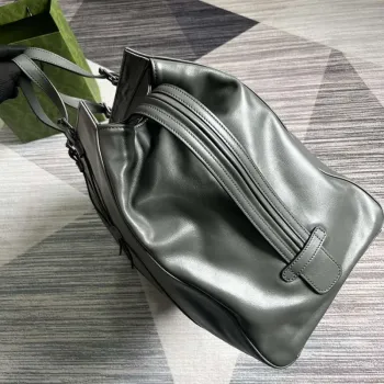 Gucci 725683 Large Tote Bag With Tonal Double G Gray