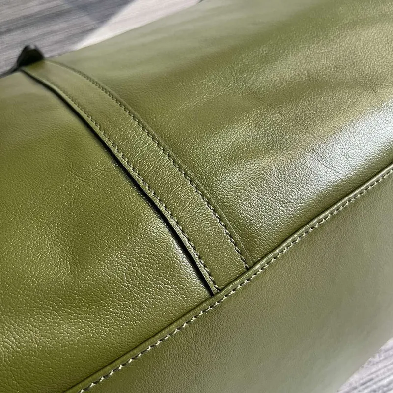 Gucci 725683 Large Tote Bag With Tonal Double G Forest green