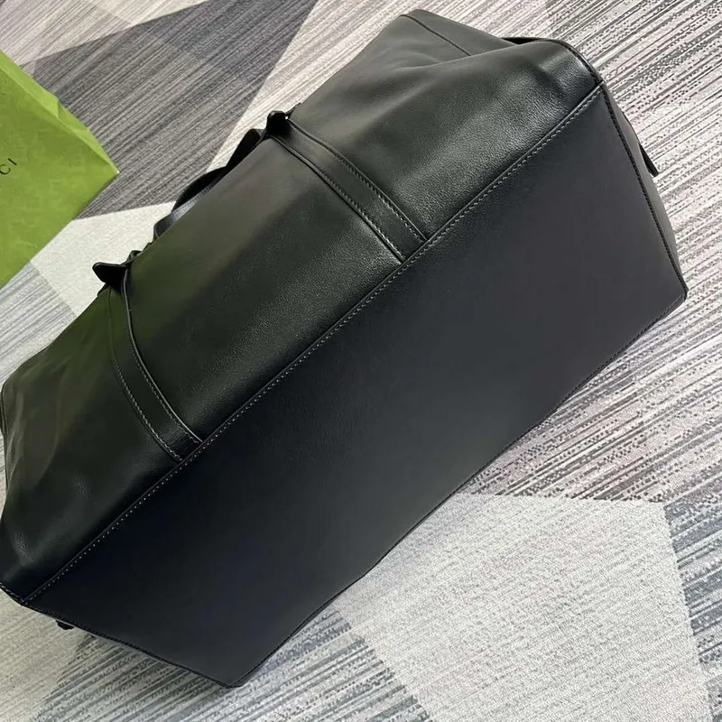 Gucci 725683 Large Tote Bag With Tonal Double G Black