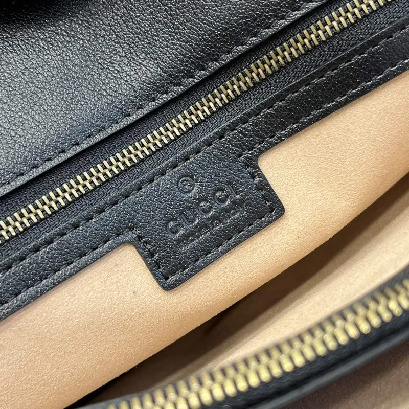 Gucci 750394 Gucci Diana Medium Tote Bag Black leather