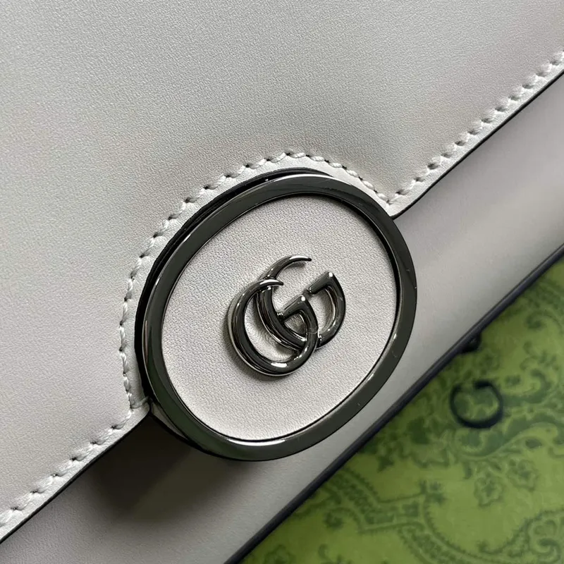 Gucci 739721 Petite GG Small Shoulder Bag White