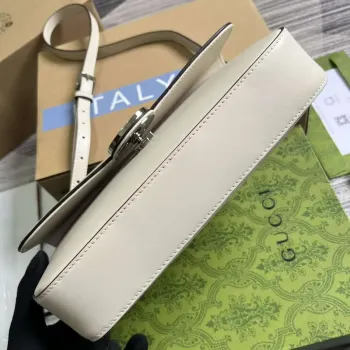 Gucci 739721 Petite GG Small Shoulder Bag White