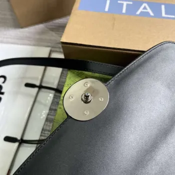 Gucci 739721 Petite GG Small Shoulder Bag Black