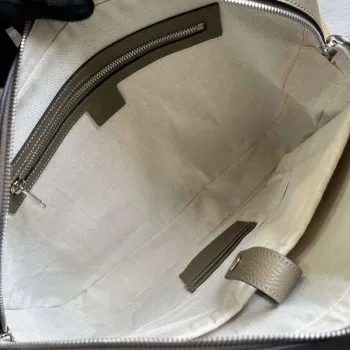 Gucci 658573 Men’s GG embossed briefcase Bag Taupe