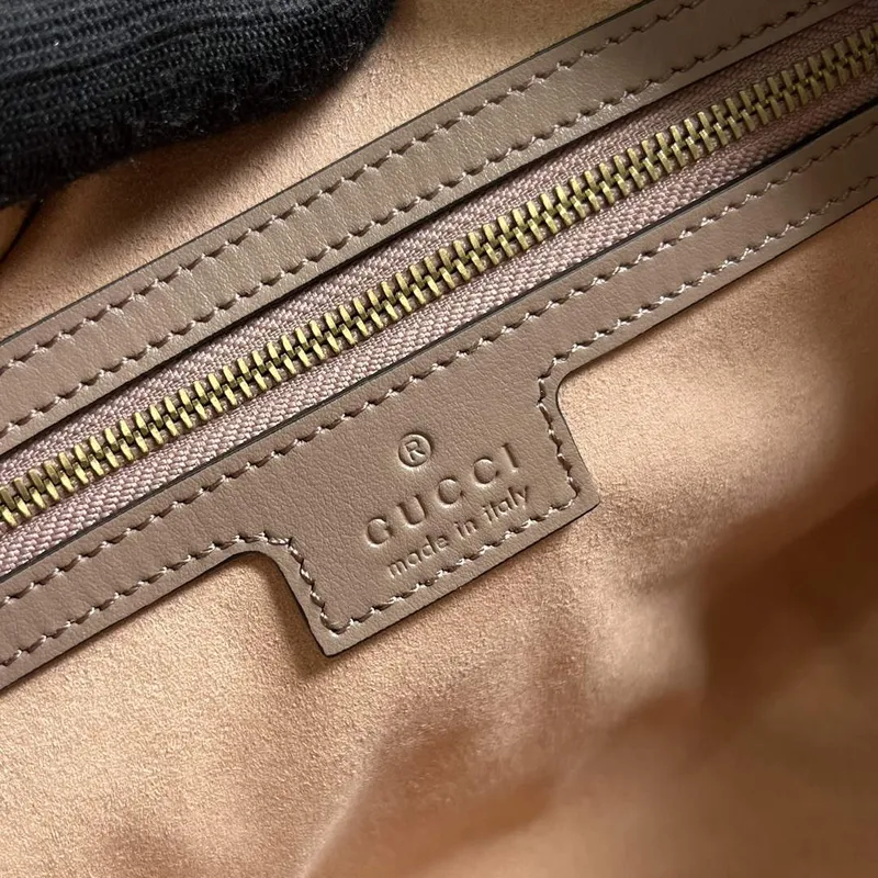 Gucci 746319 GG Marmont Small Top Handle Bag Milk tea