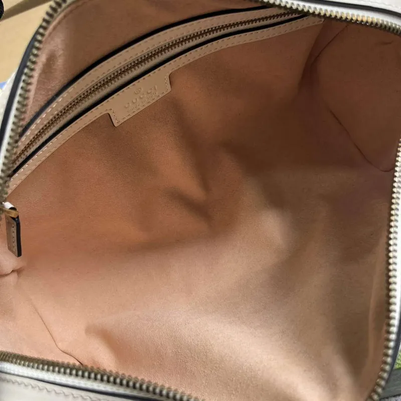 Gucci 746319 GG Marmont Small Top Handle Bag White