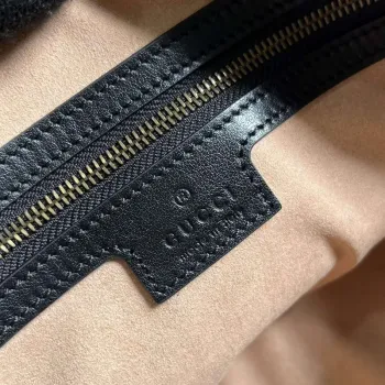 Gucci 746319 GG Marmont Small Top Handle Bag Black