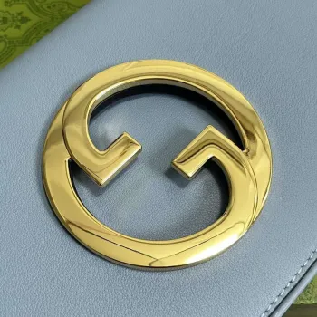 Gucci 699268 Gucci Blondie Shoulder Bag Light blue leather