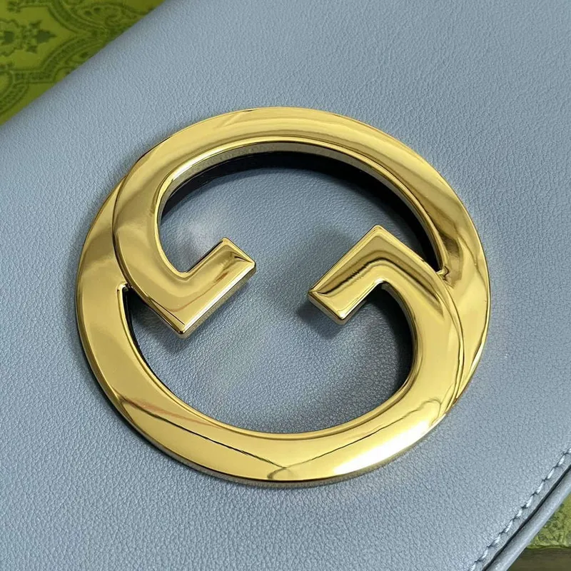 Gucci 699268 Gucci Blondie Shoulder Bag Light blue leather