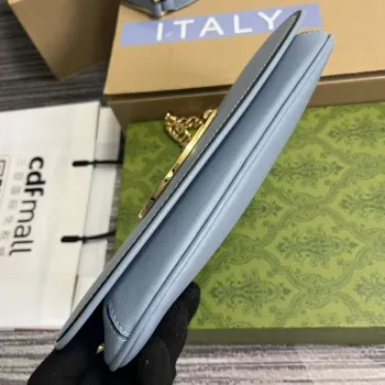 Gucci 699268 Gucci Blondie Shoulder Bag Light blue leather