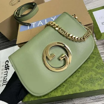 Gucci 699268 Gucci Blondie Shoulder Bag Light green leather
