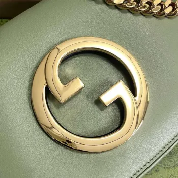 Gucci 699268 Gucci Blondie Shoulder Bag Light green leather