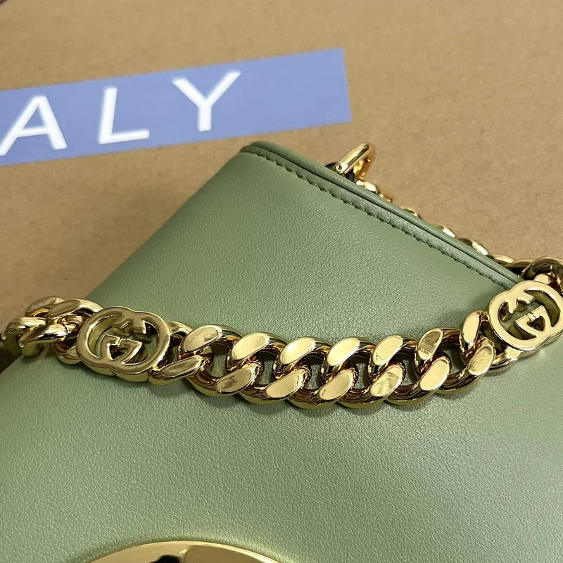 Gucci 699268 Gucci Blondie Shoulder Bag Light green leather