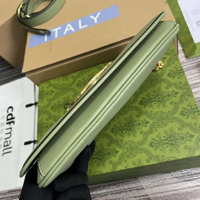 Gucci 699268 Gucci Blondie Shoulder Bag Light green leather