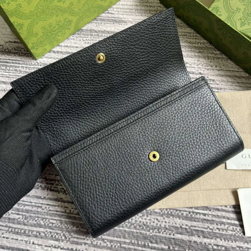 Gucci 750461 Wallet With Interlocking G Python Bow Black