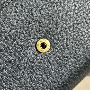 Gucci 750461 Wallet With Interlocking G Python Bow Black