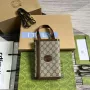 Gucci 724358 GG Top Handle Wallet Brown