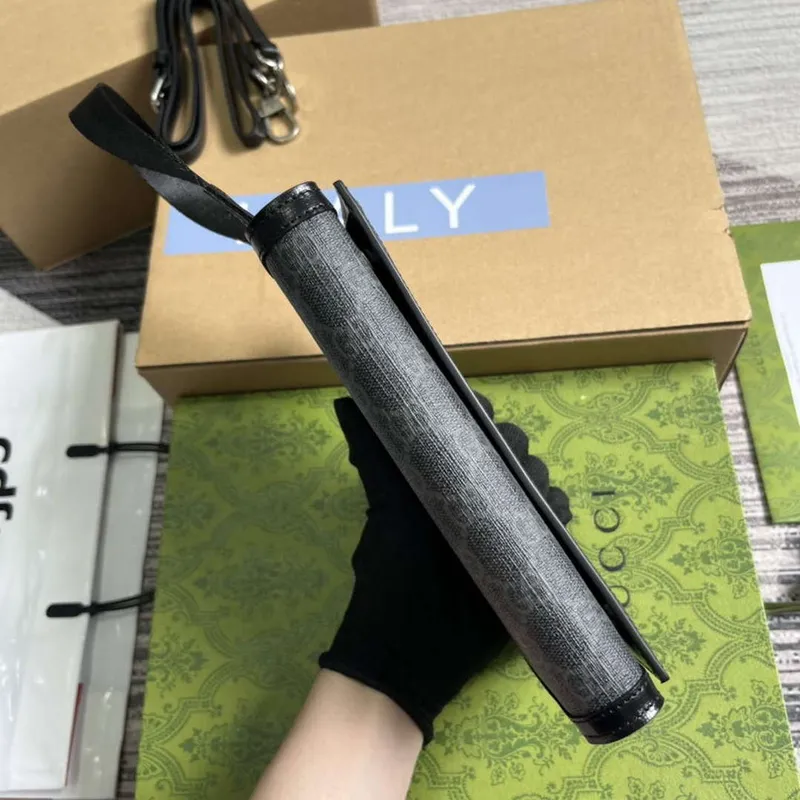 Gucci 724358 GG Top Handle Wallet Black