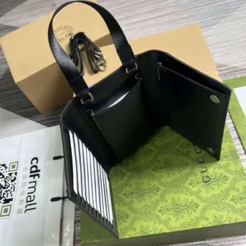 Gucci 724358 GG Top Handle Wallet Black