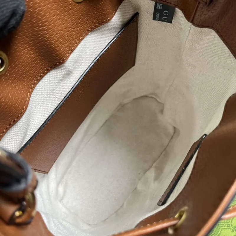 Gucci 550621 Ophidia Small GG Bucket Bag Brown