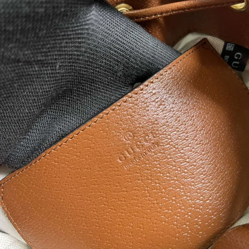 Gucci 550621 Ophidia Small GG Bucket Bag Brown
