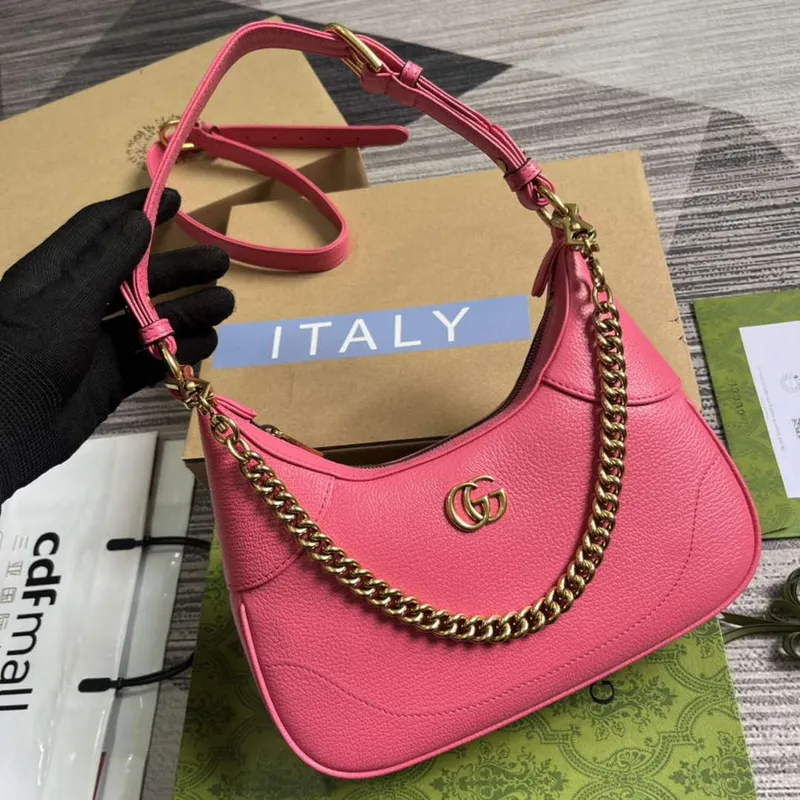Gucci 731817 Aphrodite Small Shoulder Bag Pink