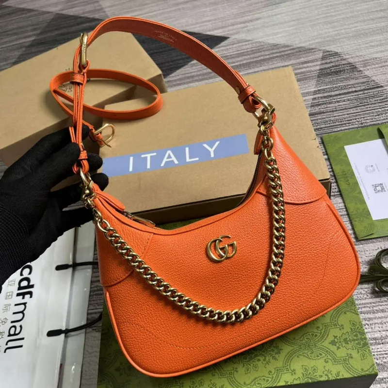 Gucci 731817 Aphrodite Small Shoulder Bag Orange